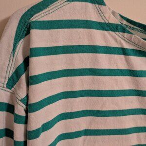 Everlane Green Striped Mariner Tshirt